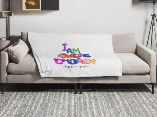 I AM GOD'S CHOSEN Throw Blanket