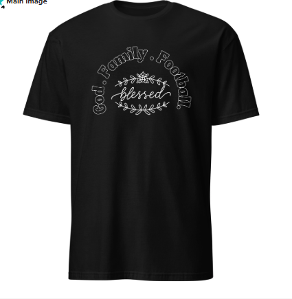 God.Family.Football Short-Sleeve Unisex T-Shirt