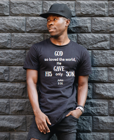 God Gave His Son Short Sleeve Bible - Tees