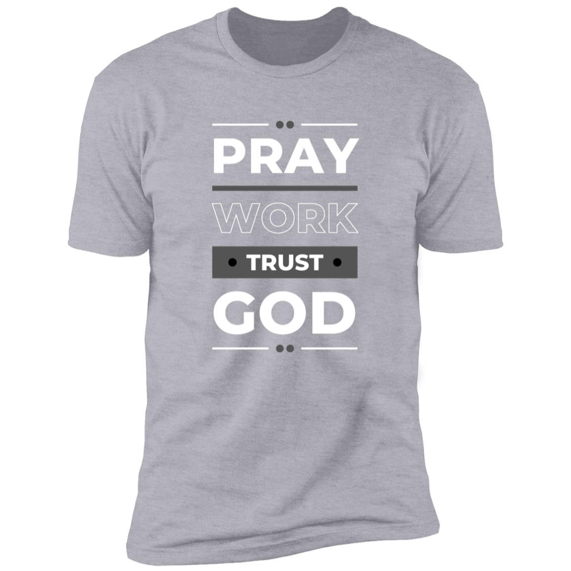 Pray Work Trust God Short Sleeve Bible - Tees Faith Apparel