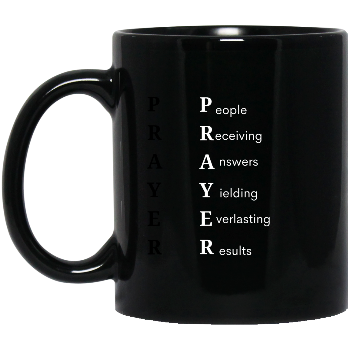 PRAYER 11 oz. Black Mug