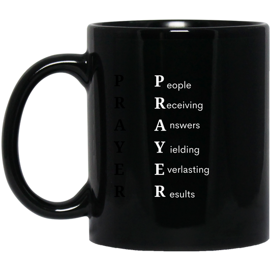 PRAYER 11 oz. Black Mug