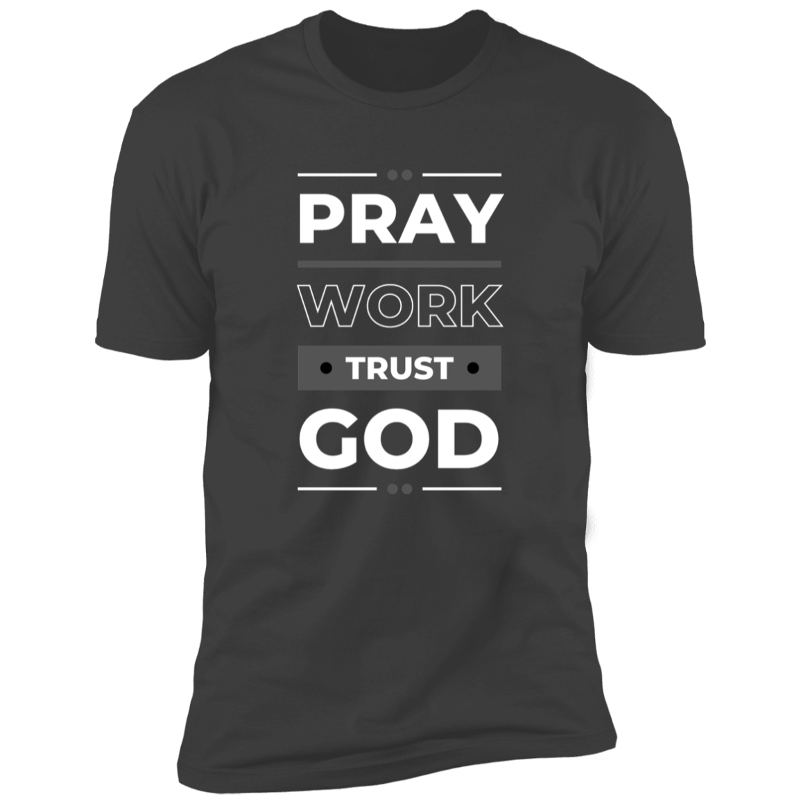 Pray Work Trust God Short Sleeve Bible - Tees Faith Apparel