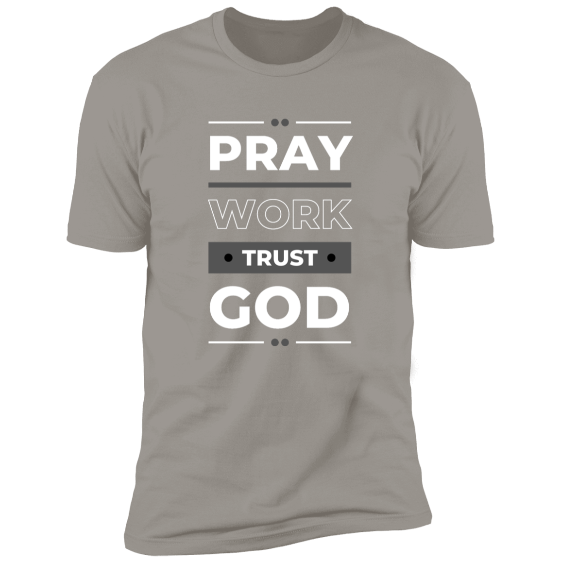 Pray Work Trust God Short Sleeve Bible - Tees Faith Apparel