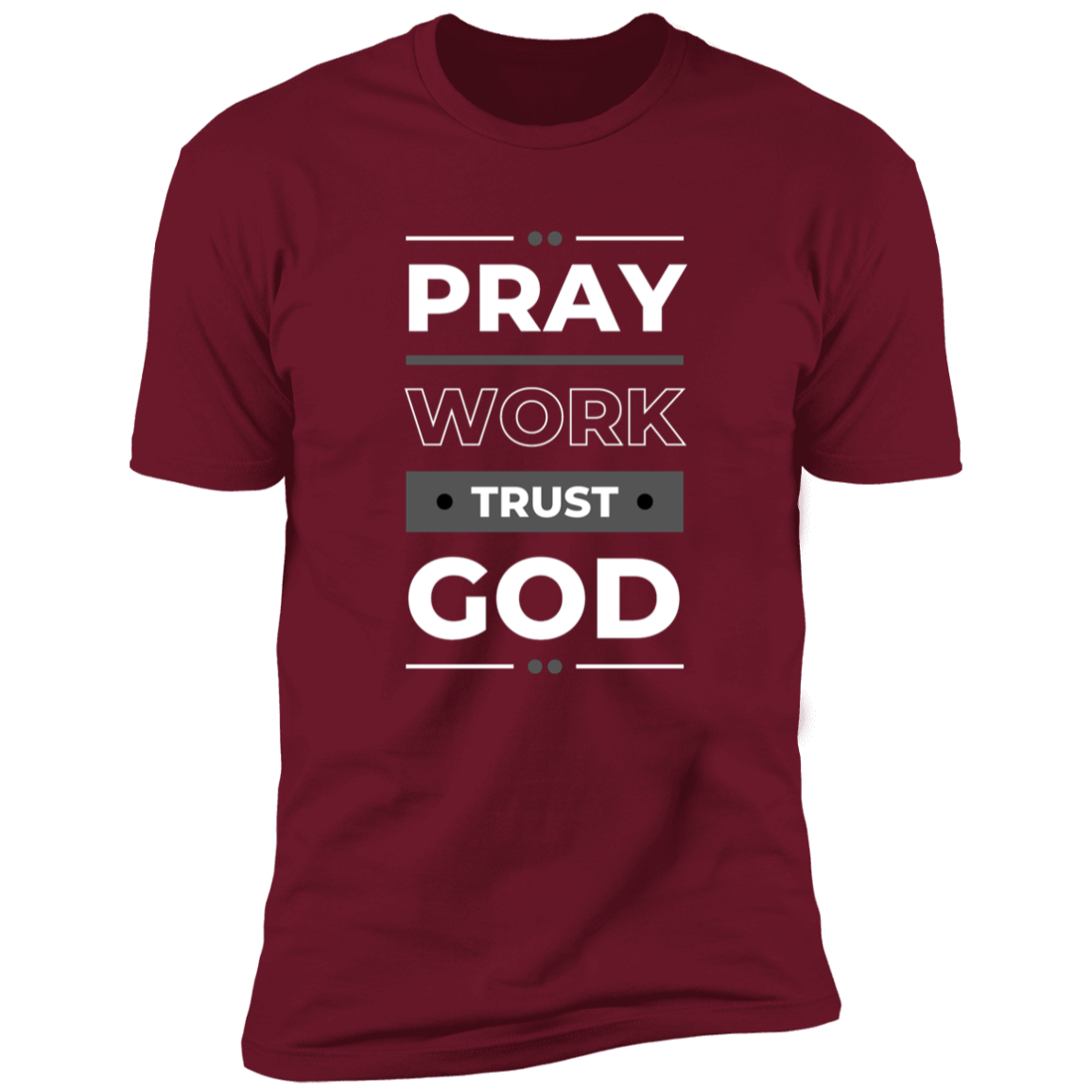 Pray Work Trust God Short Sleeve Bible - Tees Faith Apparel